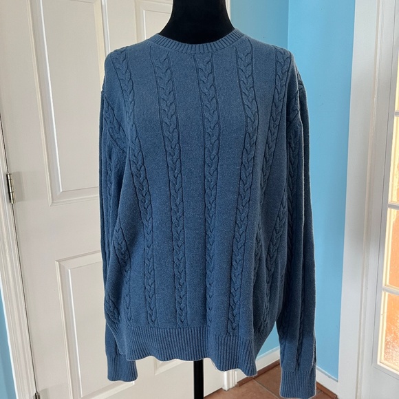 Brooks Brothers Other - Brooks Brothers Cable Crewneck Cotton Sweater Men's Size L